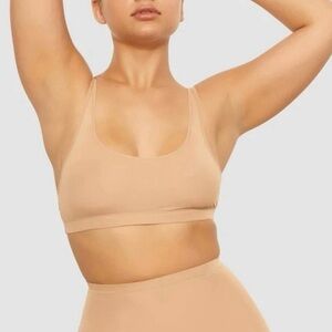 NWT Skims Jelly Sheer Scoop Neck Bralette in Sienna